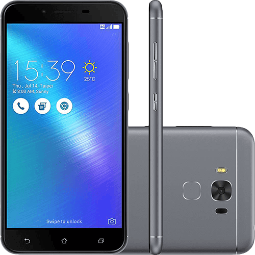 Ficha técnica e caractérísticas do produto Smartphone Asus Zenfone 3 Max Snapdragon Dual Chip Android 6 Tela 5,5" 32GB 4G Wi-Fi Câmera 16MP - Cinza
