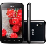 Ficha técnica e caractérísticas do produto Smartphone Desbloqueado LG Optimus L4 II E465 Preto, 3,8", Android 4.1, Câmera 3MP, 3G, Wi-Fi, MP3