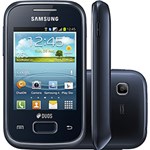 Ficha técnica e caractérísticas do produto Smartphone Dual Chip Samsung Galaxy Pocket Plus Duos Preto - Android Câmera 2MP Wi-Fi GPS