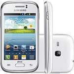 Ficha técnica e caractérísticas do produto Smartphone Dual Chip Samsung Galaxy Young Duos Branco com TV Desbloqueado Android 4.1 Tela 3.2" Câmera 3MP 3G Wi-Fi GPS