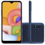 Ficha técnica e caractérísticas do produto Smartphone Galaxy A01 Azul Samsung