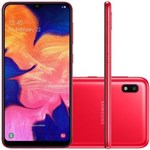 Ficha técnica e caractérísticas do produto Smartphone Galaxy A10 32GB 6.2" 2GB RAM Câmera Traseira 13MP Vermelho