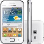 Smartphone Galaxy Ace Duos Branco S6802 - Dual Chip GSM - 3G, WiFi, Android, Câmera 5MP, Filmadora, Mp3 Player, Radio FM...