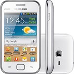 Ficha técnica e caractérísticas do produto Smartphone Galaxy Ace Duos Branco S6802 - Dual Chip GSM - 3G, WiFi, Android, Câmera 5MP, Filmadora, Mp3 Player, Radio FM, GPS, Fone de Ouvido, Cabo USB