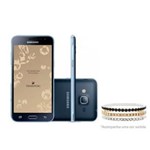 Ficha técnica e caractérísticas do produto Smartphone Galaxy J3 2016 Duos Preto Samsung + Pulseira Swarovski