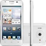 Ficha técnica e caractérísticas do produto Smartphone Huawei Ascend G510 Desbloqueado Branco Android 4.1 3G/Wi Fi Câmera 5MP 4GB