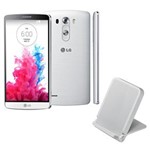 Ficha técnica e caractérísticas do produto Smartphone LG G3 Branco com Tela de 5.5”, Android 4.4, Câmera 13MP, 3G/4G, Processador Quad Core 2.45 GHz e Carregador Wireless