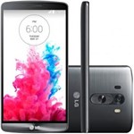 Ficha técnica e caractérísticas do produto Smartphone LG G3 D855 Desbloqueado Titanium - (Com Carregador Wireless) Android 4.4, Memória Interna 16GB, Câmera 13MP, Tela 5.5"