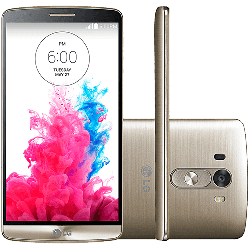 Smartphone LG G3 Desbloqueado Android 4.4 Kit Kat Tela 5.5" 16GB 4G Wi-Fi Câmera 13MP - Dourado
