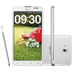 Ficha técnica e caractérísticas do produto Smartphone LG G Pro Lite Dual Chip Desbloqueado Android 4.1 Tela 5.5" 8GB 3G Wi-Fi Câmera 8MP - Branco