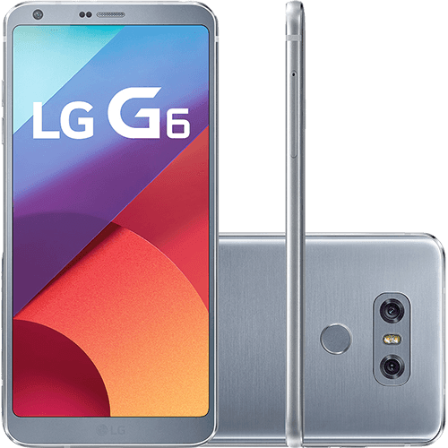 Ficha técnica e caractérísticas do produto Smartphone LG G6 Android 7.0 Tela 5.7" Quad-core 2.35 GHz 32GB 4G Câmera 13MP - Platinum