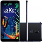 Smartphone LG K12 Plus 32GB Preto 4G 3GB RAM - 5,7” Câm. 16MP Selfie 8MP Inteligência Artificial