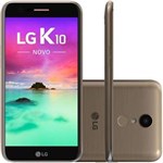Ficha técnica e caractérísticas do produto Smartphone LG K10 2017 LG-M250E Dual SIM 16GB/2GB RAM Tela de 5.3" 13MP/5MP OS 7.0 - Dourado