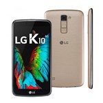 Ficha técnica e caractérísticas do produto Smartphone LG K10, 5.3", 4G, Android 6.0, 13MP, 16GB - Dourado