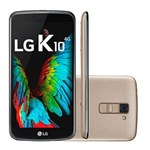 Ficha técnica e caractérísticas do produto Smartphone LG K10 Dourado 16GB Dual Chip 13MP Octa Core 5,3" HD 4G Android 6.0 Marshmallow