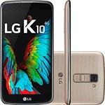 Ficha técnica e caractérísticas do produto Smartphone LG K10 Dourado 16GB Tela 5.3 Dual Chip CÃ¢mera 13MP 4G Android 6.0