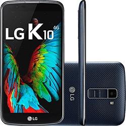 Smartphone LG K10 Dual Chip Android 6.0 Marshmallow Tela 5.3" 16GB 4G Câmera 13MP TV Digital - Índigo