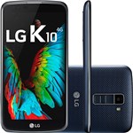Ficha técnica e caractérísticas do produto Smartphone LG K10 Dual Chip Android 6.0 Marshmallow Tela 5.3" 16GB 4G Câmera 13MP TV Digital - Índigo