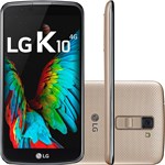 Smartphone LG K10 Dual Chip Desbloqueado Claro Android 6 Tela 5.3" Octacore 1.14 Ghz 16GB 4G Câmera 13MP - Dourado