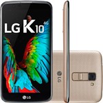 Ficha técnica e caractérísticas do produto Smartphone LG K10 Dual Chip Desbloqueado Tim Android 6.0 Tela 5.3" 16GB 4G Câmera de 13MP - Dourado