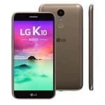 Ficha técnica e caractérísticas do produto Smartphone LG K10 M250DS Novo Dourado com 32GB, Dual Chip, Tela de 5.3" HD, 4G, Android 7.0, Câmera 13MP e Processador Octa Core de 1.5 GHz