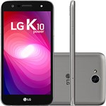 Ficha técnica e caractérísticas do produto Smartphone LG K10 Power Dual Chip Android 7.0 Tela 5,5" Octacore 32GB 4G Wi-Fi Câmera 13MP - Titânio