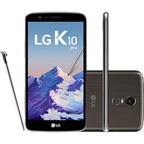 Ficha técnica e caractérísticas do produto Smartphone LG K10 Pro Dual Chip Android 7.0 Nougat Tela 5.7" Octacore 32GB 4G Wi-Fi Câmera 13MP - Titânio