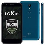 Ficha técnica e caractérísticas do produto Smartphone LG K11+ Azul 32GB, Resistente à Impactos, Dual Chip, Tela de 5.3" HD, 4G, Android 7.0, Câmera 13MP e DTS: X 3D Som Imersivo