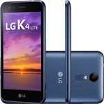 Ficha técnica e caractérísticas do produto Smartphone LG K4 Lite Dual Chip Android 6.0 Tela 5.0" Quadcore 1.1GHz 8GB 4G Câmera 5MP - Índigo
