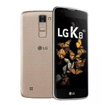 Ficha técnica e caractérísticas do produto Smartphone LG K8, Dourado, K350D, Tela de 5", 16GB, 8MP