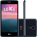 Ficha técnica e caractérísticas do produto Smartphone LG K8 Dual Chip Android Tela 5" Quadcore 16GB 4G Wi-Fi Câmera 13MP - Indigo