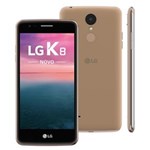 Ficha técnica e caractérísticas do produto Smartphone LG K8 X240 Dourado com 16GB, Dual Chip, Tela HD de 5,0", 4G, Android 6.0, Câmera 13MP e Processador Quad Core de 1.25 GHz