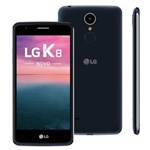 Ficha técnica e caractérísticas do produto Smartphone LG K8 X240 Índigo com 16GB, Dual Chip, Tela HD de 5,0", 4G, Android 6.0, Câmera 13MP e Processador Quad Core de 1.25 GHz