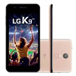 Ficha técnica e caractérísticas do produto Smartphone LG K9 X210 TV Android 7.0 Tela '5 16GB Dual Chip 4G Dourado