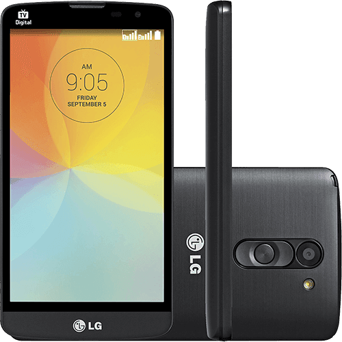 Smartphone LG L Prime Dual D337 Dual Chip Desbloqueado Android 4.4 Tela 5" 8GB 3G Wi-Fi Câmera 8MP TV Digital - Preto