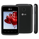 Ficha técnica e caractérísticas do produto Smartphone LG L20 D100 Preto/Titanium Single Chip com Tela 3”, Android 4.4, Câmera 2MP, 3G, Wi-Fi, Bluetooth e Processador Dual Core 1 GHz