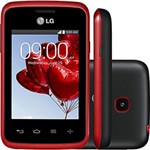 Smartphone LG L20 D100 Preto/Vermelho Android 4.4 3G/Wi-Fi Câmera 2MP Memória Interna 4GB