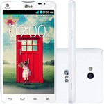 Ficha técnica e caractérísticas do produto Smartphone LG L80 Dual Chip Desbloqueado Android 4.4 Tela 5" 8GB 3G Wi-Fi Câmera 8MP TV Digital - Branco