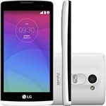 Smartphone LG Leon Dual Chip Desbloqueado Android 5.0 Lollipop Tela 4.5" 8GB 3G Câmera 5MP TV Digital - Branco