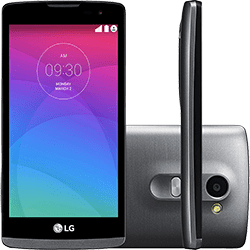 Smartphone LG Leon Dual Chip Desbloqueado Tim Android 5.0 Tela 4.5" 8GB 4G 5MP - Titânio