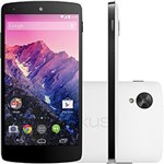 Ficha técnica e caractérísticas do produto Smartphone LG Nexus 5 Android 4.4 Tela 5" 16GB 4G Wi-Fi Câmera 8MP - Branco