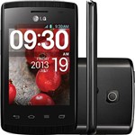 Ficha técnica e caractérísticas do produto Smartphone LG OpTimus L1 II E410 Desbloqueado Android 4.1 Tela 3" 4GB 3G Wi-Fi Câmera 2MP - Preto