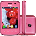 Smartphone LG OpTimus L1 II Tri E475 Tri Chip Desbloqueado Android 4.1 Tela 3" 4GB 3G Wi-Fi Câmera 2MP - Rosa