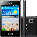 Smartphone LG Optimus L5 E612 Desbloqueado Oi Preto - 3G Wi-Fi Android 4.0 Tela 4" Câmera 5MP