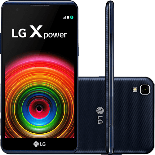Ficha técnica e caractérísticas do produto Smartphone LG X Power Dual Chip Android 6.0 Tela 5.3" 16GB 4G Câmera 13MP - Azul Escuro