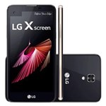 Ficha técnica e caractérísticas do produto Smartphone LG X Screen Preto 16GB 4.9 " Dual Chip 4G Android 6 e Câmera de 13MP