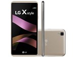 Smartphone LG X Style 16GB Dourado Dual Chip 4G - Câm. 8MP Flash Tela 5” Proc. Quad Core Android 6.0
