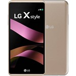 Ficha técnica e caractérísticas do produto Smartphone LG X Style Dual Chip Android Tela 5" 16GB 3G/4G/Wi-Fi Câmera 8MP - Dourado