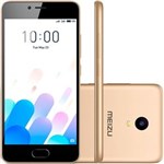 Ficha técnica e caractérísticas do produto Smartphone Meizu M5c Dourado com 16GB, Dual Chip, Tela 5", 4G, 2GB RAM, Câmera 8MP, 1.3GHz 4xCortex