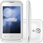Ficha técnica e caractérísticas do produto Smartphone MEU AN350 Desbloqueado Dual Chip Branco/Cinza - Android 4.1 Câmera de 3MP Memória Interna de 2GB Wi Fi Bluetooth MP3 Rádio FM